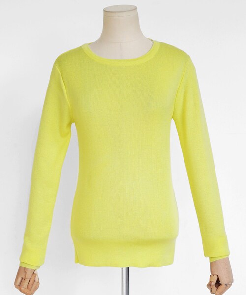 DHOLIC(ディーホリック)の「6COLORSスリムフィットニットTシャツ(Tシャツ/カットソー・レディース・FREE)」の5枚目の写真