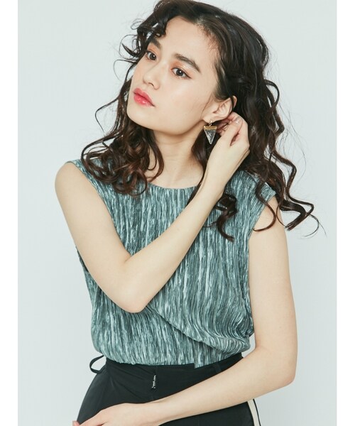 EVRIS（エヴリス）の「クリスタルライクピアス（アクセサリー・レディース・パープル/クリア）」の3枚目の写真