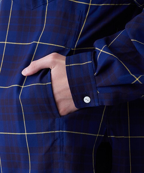 Name.(ネーム)の「PLAID RAYON OVERSIZED SHIRT(その他・メンズ・NVY・0/1)」の7枚目の写真