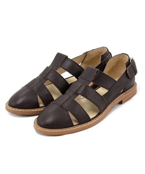 RNA-N（アールエヌエーエヌ）の「レザーサンダル（シューズ・レディース・ブラック/ホワイト/ブラウン・S/M）」の3枚目の写真