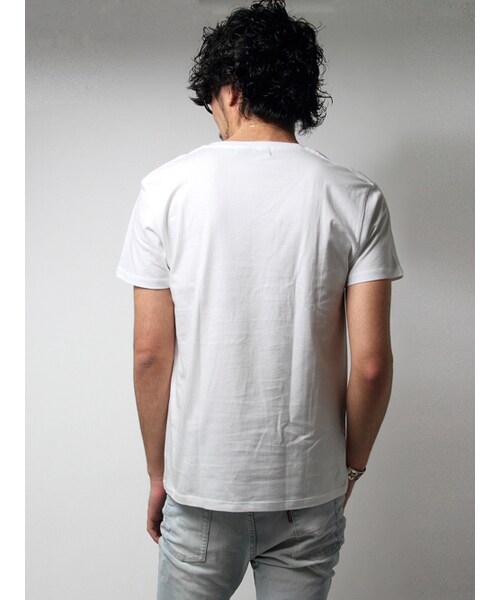 JACKROSE（ジャックローズ）の「サングラスVネックTEE 2017（トップス・メンズ・ブラック/ホワイト/ピンク/サックス・M/L）」の3枚目の写真