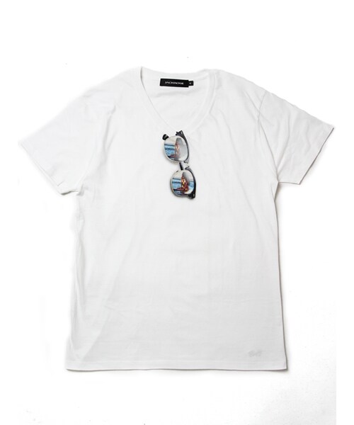 JACKROSE（ジャックローズ）の「サングラスVネックTEE 2017（トップス・メンズ・ブラック/ホワイト/ピンク/サックス・M/L）」の8枚目の写真