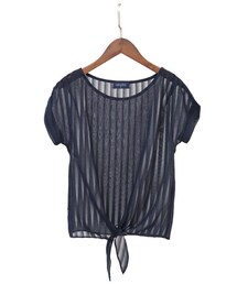 aimoha | シアーストライププルオーバー(Tシャツ/カットソー)