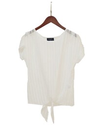 aimoha | シアーストライププルオーバー(Tシャツ/カットソー)