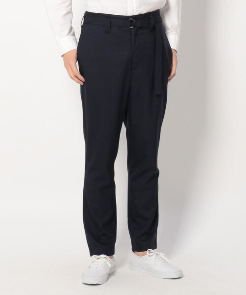 Elephant Blanc(エレファンブラン)の「Elephant Blanc/エレァンブラン/別注スリムスラックス/super140(パンツ・メンズ・BLACK/GREY/NAVY・F)」の1枚目の写真