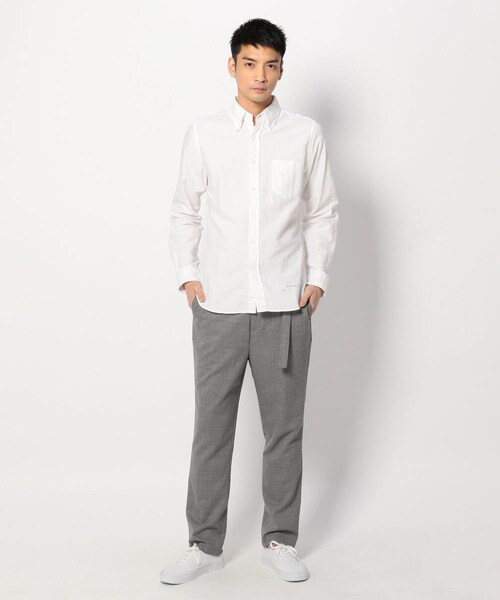 Elephant Blanc(エレファンブラン)の「Elephant Blanc/エレァンブラン/別注スリムスラックス/super140(パンツ・メンズ・BLACK/GREY/NAVY・F)」の8枚目の写真