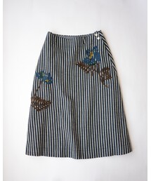45R（フォーティファイブアール）の「カルゼヒッコリープルメリア刺繍