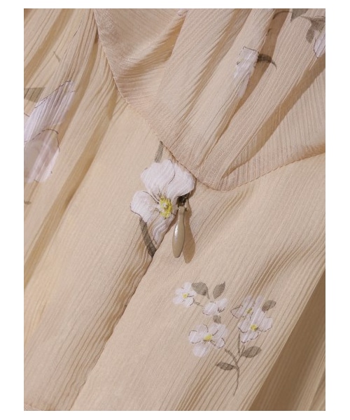 SNIDEL（スナイデル）の「スプリングフラワーシフォンワンピース