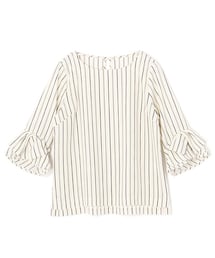 laboratory work | ツイルストレッチ袖リボンブラウス(トップス)