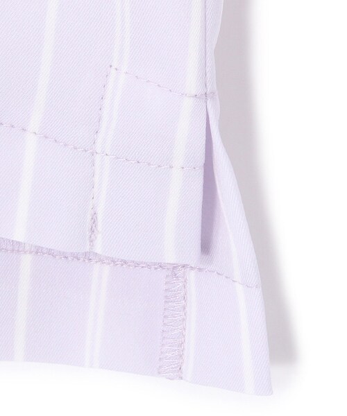 laboratory work（ラボラトリーワーク）の「ツイルストレッチ袖リボンブラウス（トップス・レディース・オフホワイト系/ネイビー系/パープル系・M）」の10枚目の写真