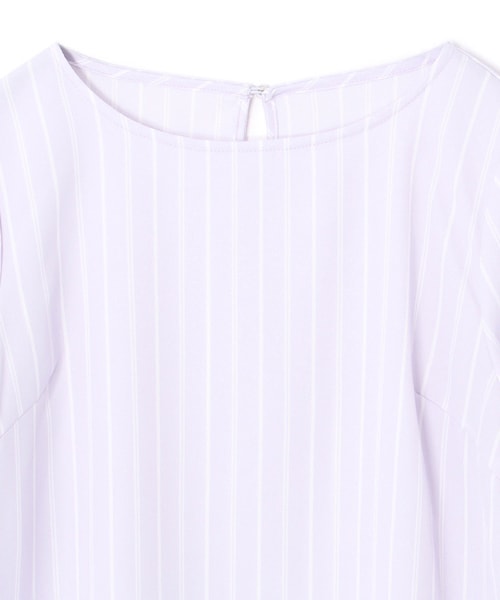 laboratory work（ラボラトリーワーク）の「ツイルストレッチ袖リボンブラウス（トップス・レディース・オフホワイト系/ネイビー系/パープル系・M）」の5枚目の写真