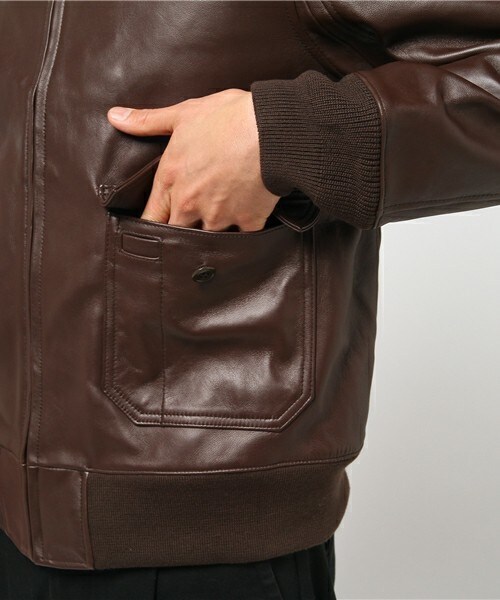 HOUSTON（ヒューストン）の「【HOUSTON】G－1レザー（ライダース