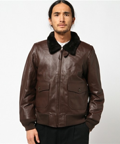 HOUSTON（ヒューストン）の「【HOUSTON】G－1レザー（ライダース