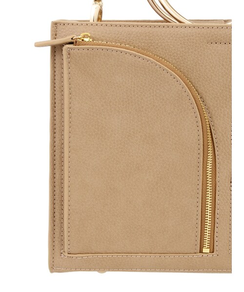 MERCURYDUO(マーキュリーデュオ)の「ポケットメタルハンドル2WayBAG(バッグ・レディース・オフホワイト/ブラック/ベージュ・F)」の10枚目の写真