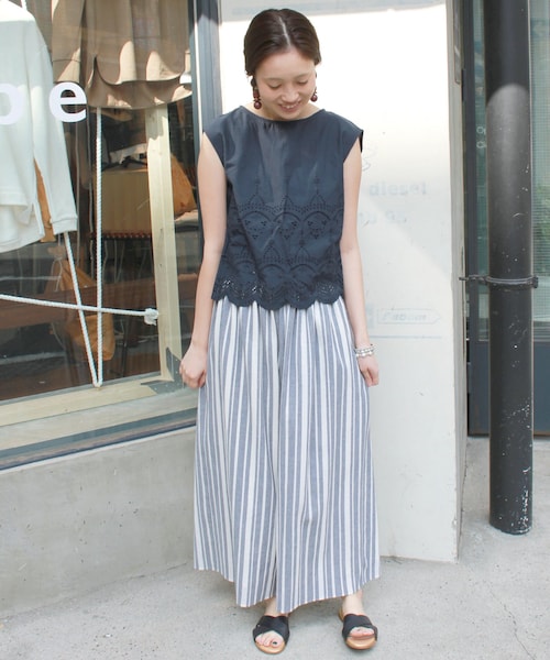 IENA LUANA カットワークスリーブブラウス◆完売 SLOBE IENA（スローブイエナ）の「《予約》カットワークレース