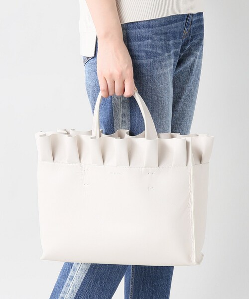 SLOBE IENA（スローブイエナ）の「LIA NUMA フリルトートバッグ  