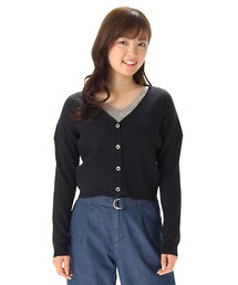 Honeys | 両Ｖカーデ(トップス)