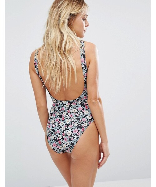 Pistol Panties（ピストルパンティー）の「Pistol Panties Floral Rosie Swimsuit（水着・レディース・Pink・US 10）」の4枚目の写真