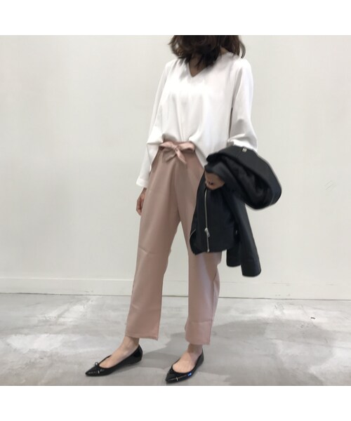 copine（コピン）の「★再入荷★ウエストリボンテーパードパンツ(3color)【クリックポスト対象商品】（その他パンツ・レディース・その他）」の7枚目の写真