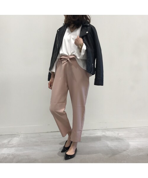 copine（コピン）の「★再入荷★ウエストリボンテーパードパンツ(3color)【クリックポスト対象商品】（その他パンツ・レディース・その他）」の8枚目の写真