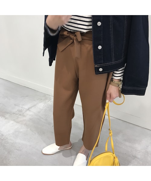 copine（コピン）の「★再入荷★ウエストリボンテーパードパンツ(3color)【クリックポスト対象商品】（その他パンツ・レディース・その他）」の2枚目の写真