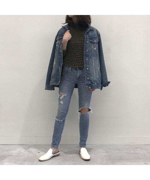 copine(コピン)の「★再入荷★シンプル無地くしゅくしゅポップコーン加工プルオーバー(2color)【クリックポスト対象商品】(Tシャツ/カットソー・レディース・その他)」の5枚目の写真