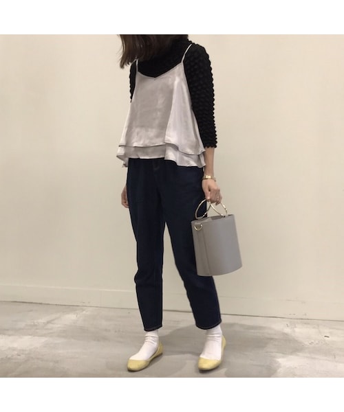 copine(コピン)の「★再入荷★シンプル無地くしゅくしゅポップコーン加工プルオーバー(2color)【クリックポスト対象商品】(Tシャツ/カットソー・レディース・その他)」の10枚目の写真