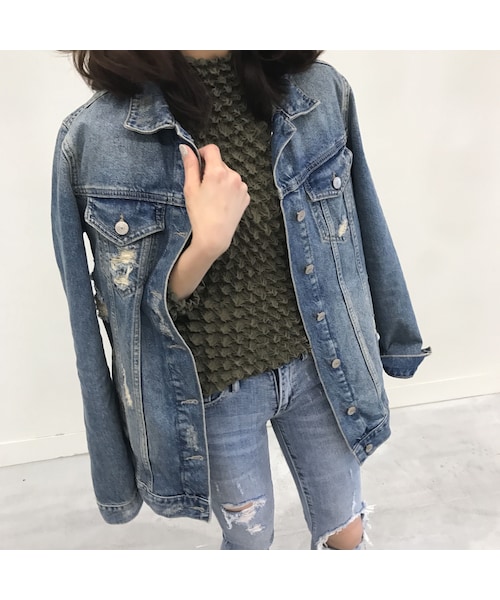 copine(コピン)の「★再入荷★シンプル無地くしゅくしゅポップコーン加工プルオーバー(2color)【クリックポスト対象商品】(Tシャツ/カットソー・レディース・その他)」の4枚目の写真