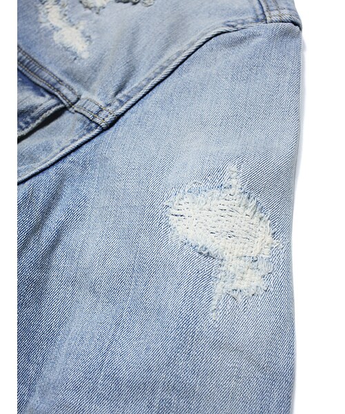 JACKROSE（ジャックローズ）の「ストレッチデニムクラッシュヴィンテージ加工Gジャン（ジャケット/アウター・メンズ・ホワイト/ピンク/サックス・M/L/XL）」の20枚目の写真