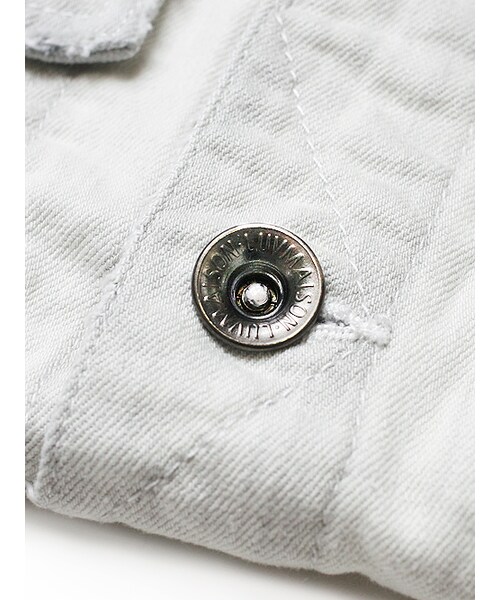 JACKROSE（ジャックローズ）の「ストレッチデニムクラッシュヴィンテージ加工Gジャン（ジャケット/アウター・メンズ・ホワイト/ピンク/サックス・M/L/XL）」の11枚目の写真