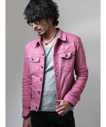 JACKROSE | ストレッチデニムクラッシュヴィンテージ加工Gジャン(ジャケット/アウター)