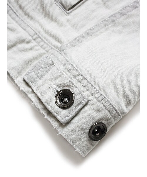 JACKROSE（ジャックローズ）の「ストレッチデニムクラッシュヴィンテージ加工Gジャン（ジャケット/アウター・メンズ・ホワイト/ピンク/サックス・M/L/XL）」の10枚目の写真