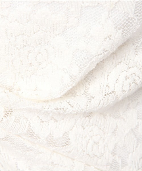 archives（アルシーヴ）の「総レースオフショルプルオーバー（Tシャツ/カットソー・レディース・オフホワイト/ブラック・MEDIUM）」の8枚目の写真