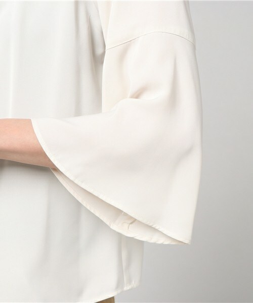 actuel（アクチュエル）の「ベネシャンラッフルブラウス（シャツ/ブラウス・レディース・オフホワイト/ネイビー/ピンク・FREE）」の8枚目の写真