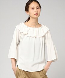 actuel | ベネシャンラッフルブラウス(シャツ/ブラウス)