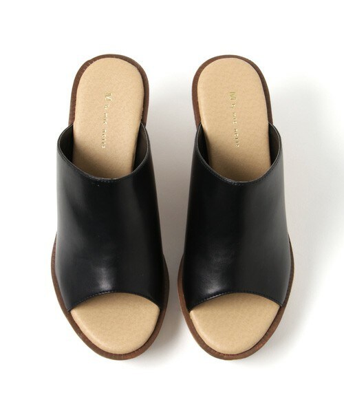 matelasse durer（マトラッセ デュレ）の「【M by mio notis】ウッド調サボサンダル（サンダル・レディース・ブラック/キャメル・22.5cm/23.5cm/24.5cm）」の6枚目の写真