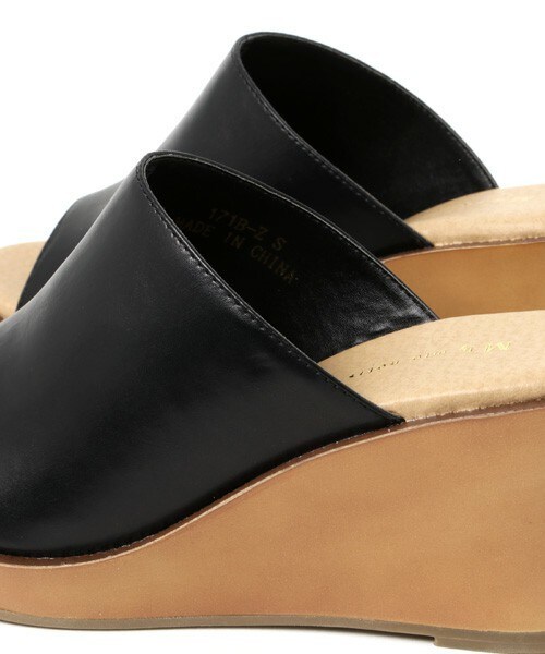 matelasse durer（マトラッセ デュレ）の「【M by mio notis】ウッド調サボサンダル（サンダル・レディース・ブラック/キャメル・22.5cm/23.5cm/24.5cm）」の8枚目の写真