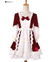 Bobon21 | ベルスリーブベロアドレス(ドレス)