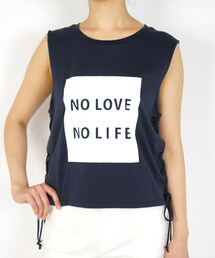 AULA | AULA NO LOVE NO LIFE TOPS (RUBBER PRINT)(タンクトップ)
