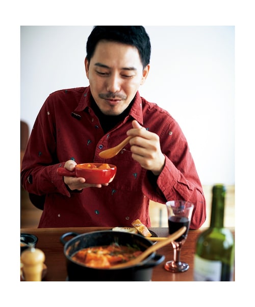 Sunny clouds(サニークラウズ)の「サニークラウズ 熱燗徳利セーター〈メンズ〉黒(ニット/セーター・レディース・ブラック・S /M /L /LB/TY)」の4枚目の写真