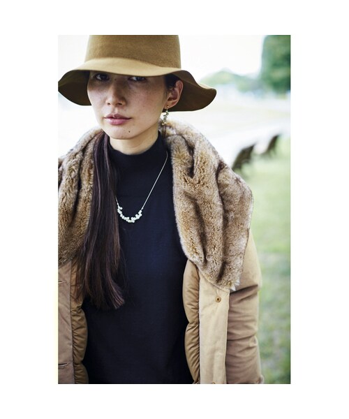 Sunny clouds（サニークラウズ）の「サニークラウズ 熱燗徳利セーター〈レディース〉黒（ニット/セーター・レディース・ブラック・MP/M /L /LL/3L/MT/LT）」の7枚目の写真