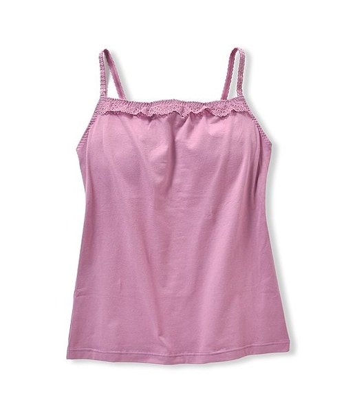 Flufeel フラフィール の プチ胸さんもきれいに決まる バスト上辺のボリュームサポートブラキャミ ピンク その他アンダーウェア インナー Wear