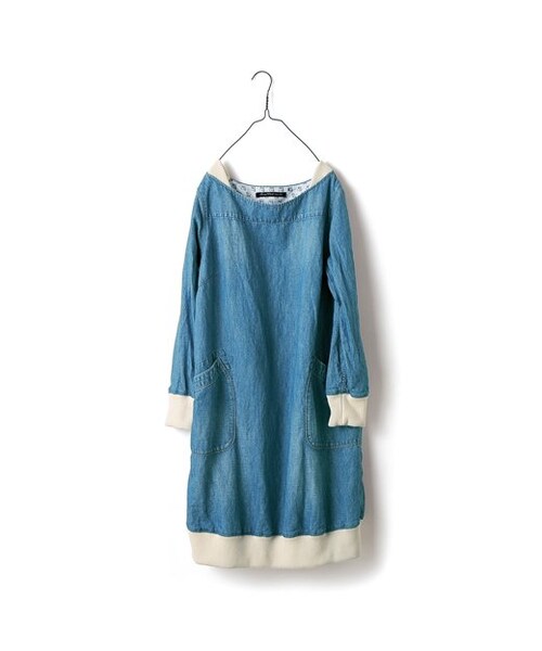 Sunny Clouds サニークラウズ の リブ遣いデニムワンピース レディース ワンピース Wear