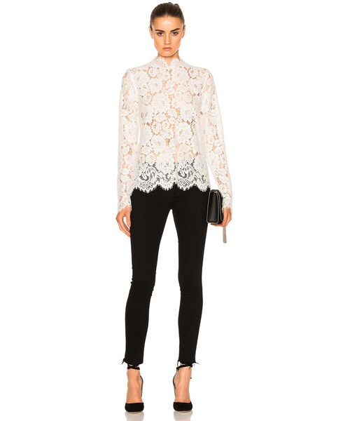 no brand（ノーブランド）の「Kate Sylvester Paulette Top（トップス・レディース・White Lace・XS/S）」の3枚目の写真