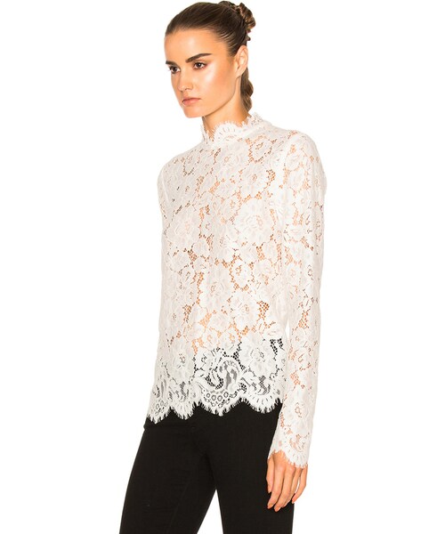 no brand（ノーブランド）の「Kate Sylvester Paulette Top（トップス・レディース・White Lace・XS/S）」の4枚目の写真