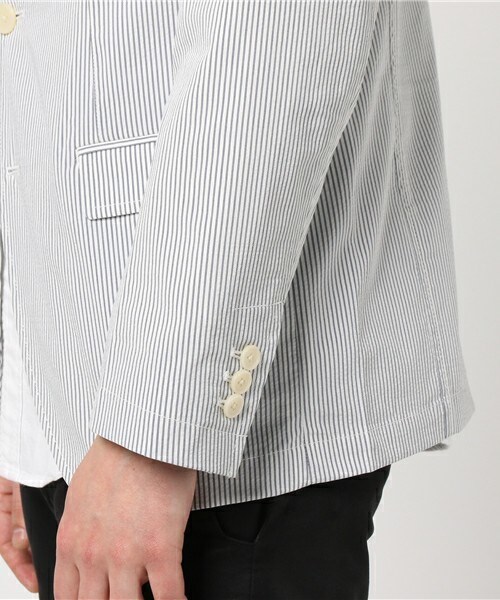 UNION STATION（ユニオンステーション）の「【2017SS商品】シアサッカージャケット/セットアップ（テーラードジャケット・メンズ・ネイビー/ストライプ・S/M/L/LL）」の7枚目の写真