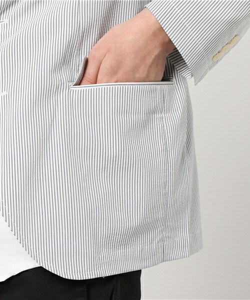 UNION STATION（ユニオンステーション）の「【2017SS商品】シアサッカージャケット/セットアップ（テーラードジャケット・メンズ・ネイビー/ストライプ・S/M/L/LL）」の8枚目の写真