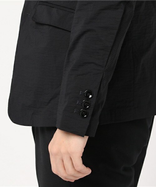 MIND BLOW（マインドブロウ）の「サッカーストレッチセットアップジャケット（テーラードジャケット・メンズ・グレー/ネイビー・S/M/L/LL）」の7枚目の写真