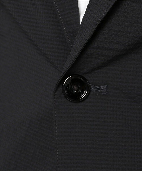 MIND BLOW（マインドブロウ）の「サッカーストレッチセットアップジャケット（テーラードジャケット・メンズ・グレー/ネイビー・S/M/L/LL）」の11枚目の写真