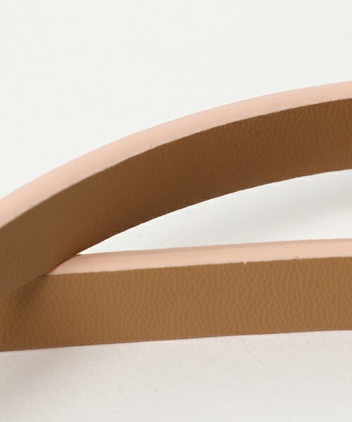 matelasse durer（マトラッセ デュレ）の「リバーシブルベルト（ショルダーバッグ・レディース・オフホワイト/モカ/ピンク・フリー）」の6枚目の写真